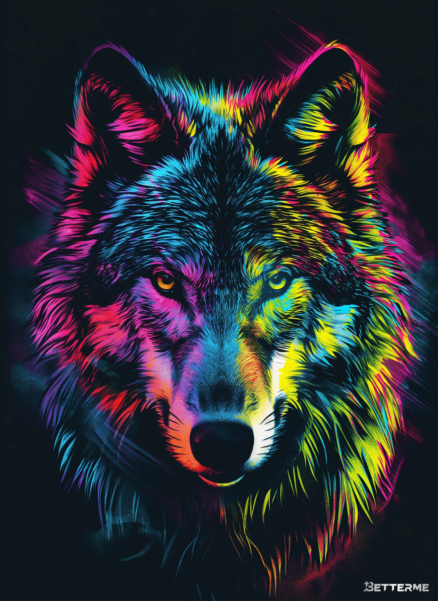 BO0012 Wolf Neon