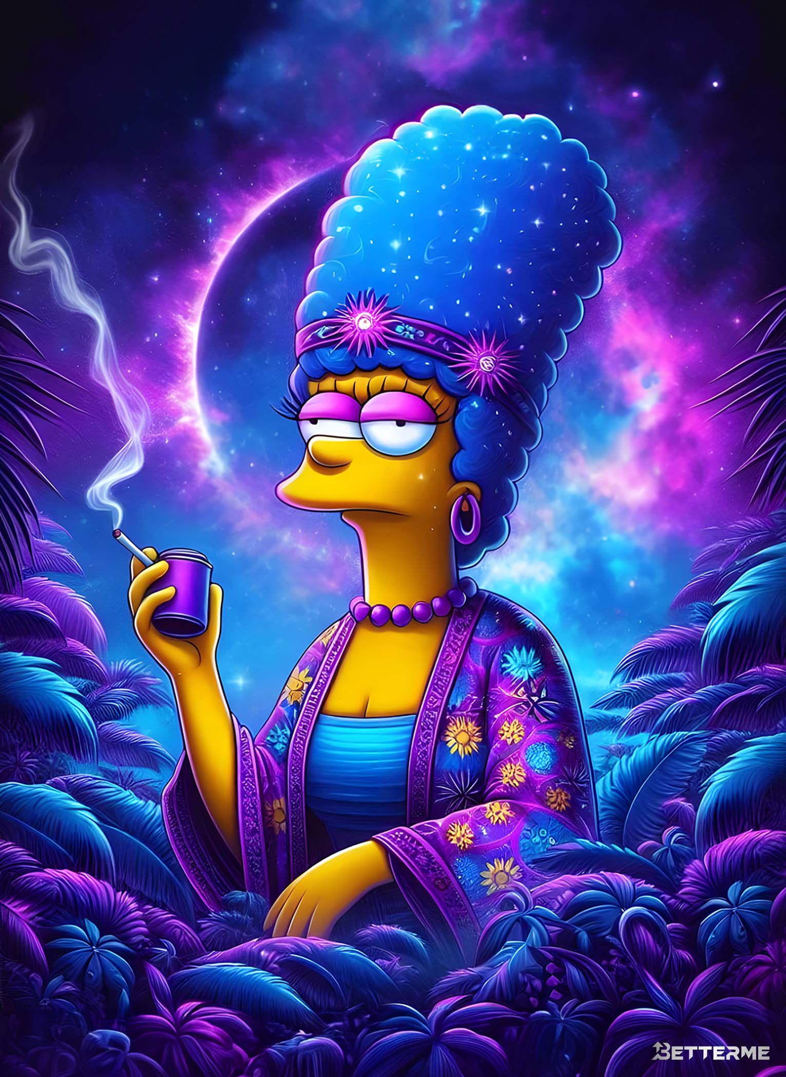 Blazed Marge Simpson