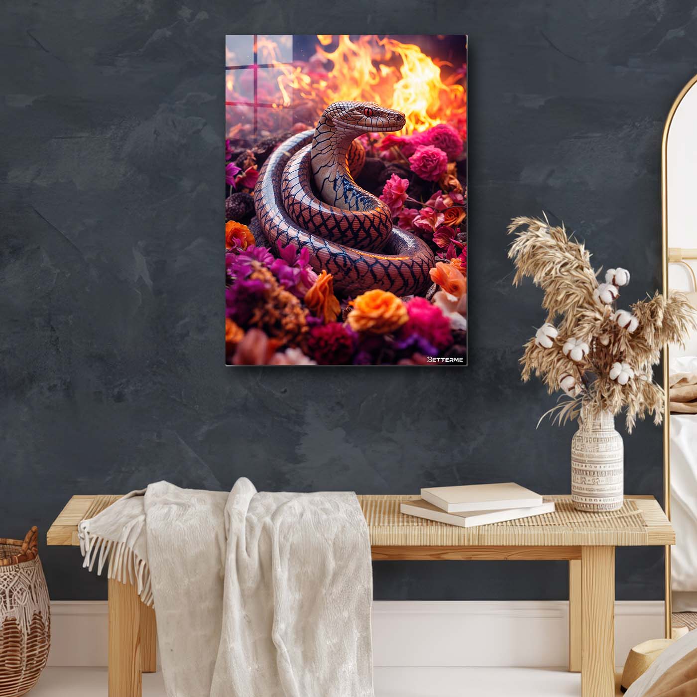 Floral Snake Inferno