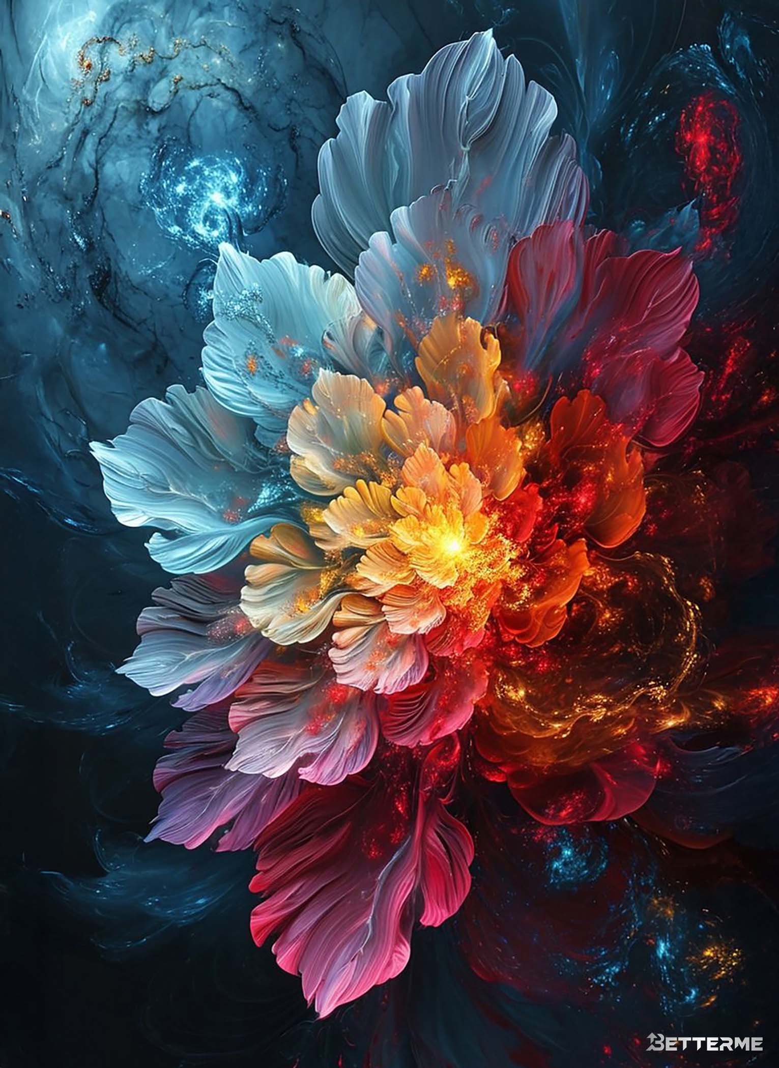 Neon Light Flower