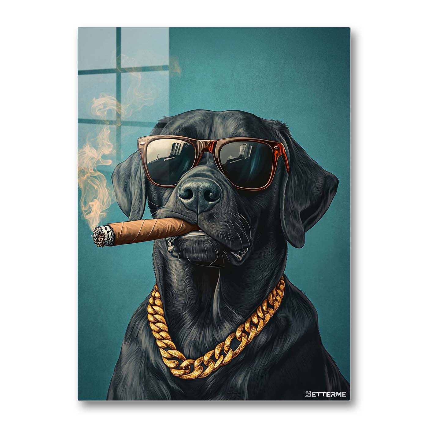 The smoking dog